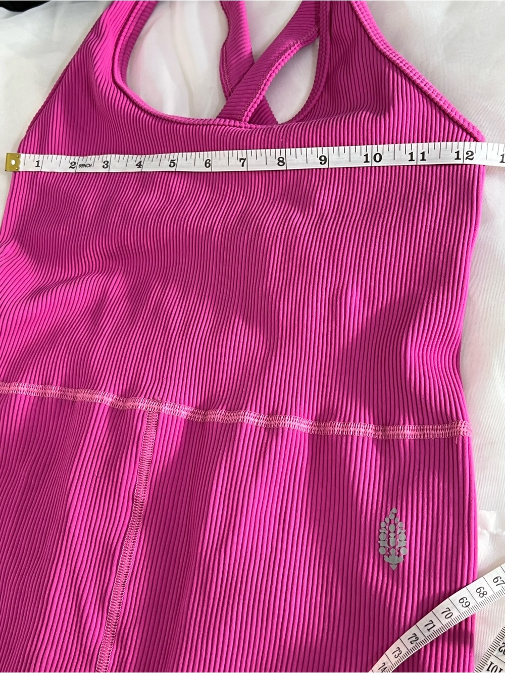 Free People NWT Women's Pink Ribbed Jumpsuit Free Throw Onesie Large - Picture 10 of 13
